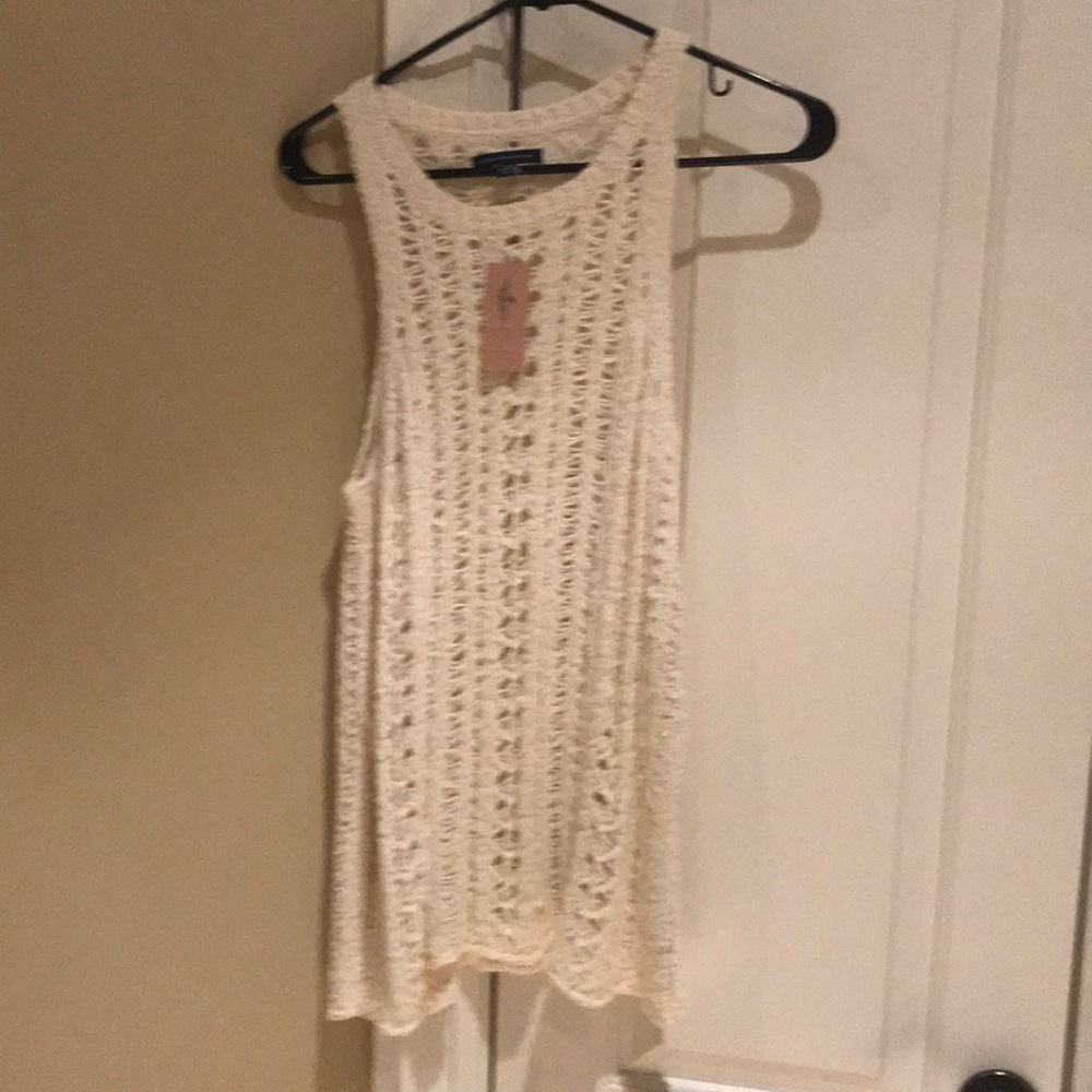 American Eagle Crochet sweater tunic